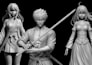 do 3d anime figure, 2d to 3d model, custom figurine and diorama for 3d printing